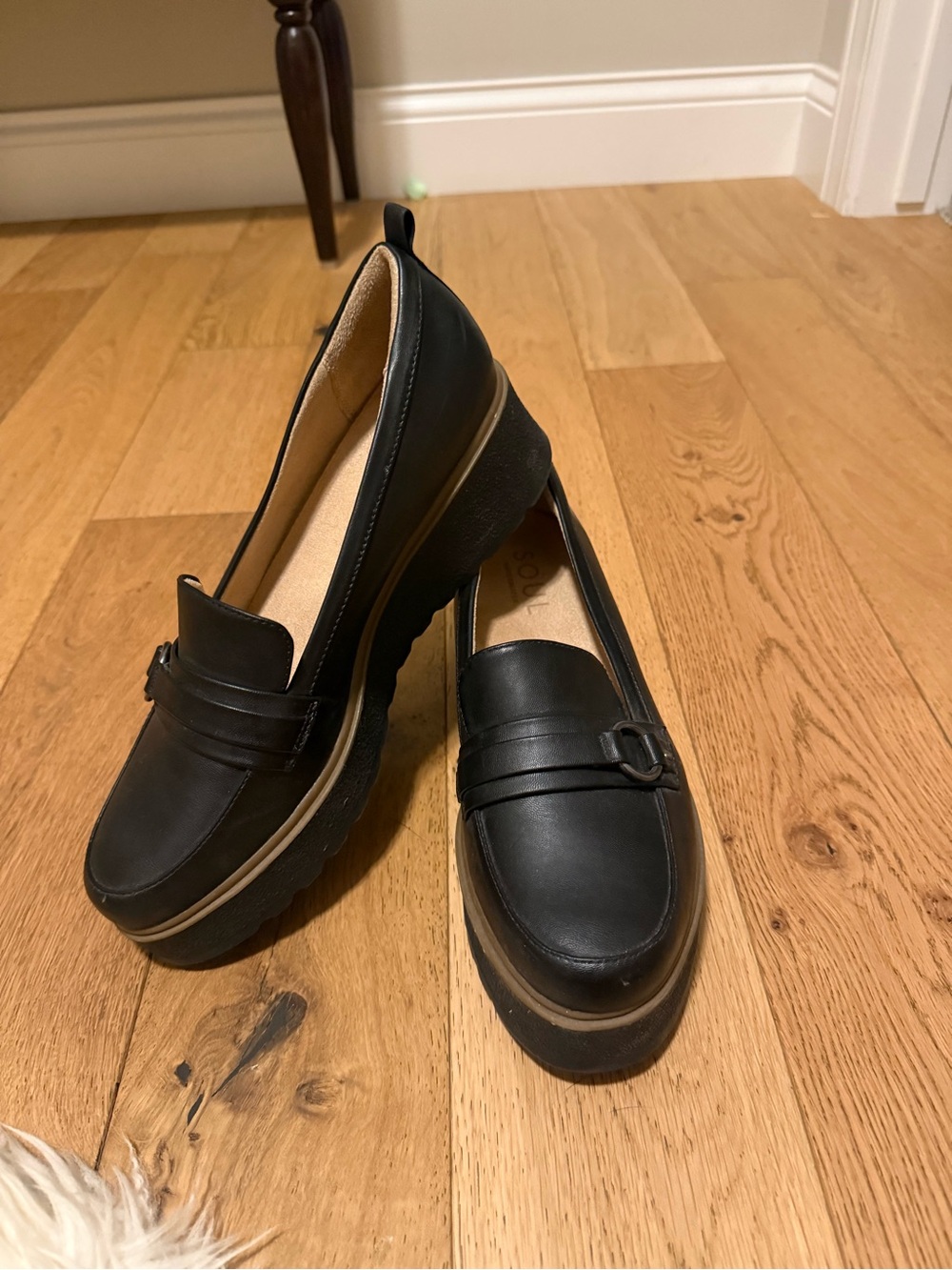 Soul Naturalizer Black Platform Loafer - Classic Slip-On Comfort 12